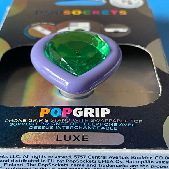 Popsocket - Crystal Tears Be Kind Emerald (LUXE) - Picture 3 of 6